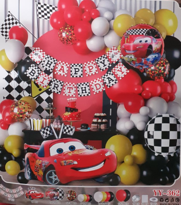 Комплект за декорация рожден ден Колите Маккуин, балони и банер