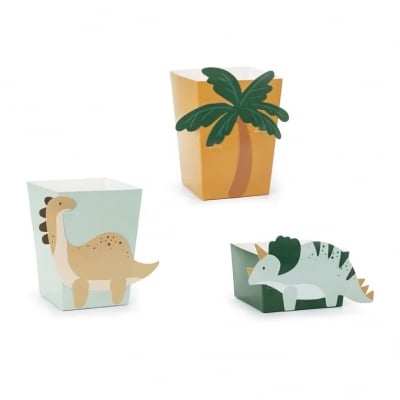 Кутийки за лакомства парти динозаври Dino Fun, 6 броя