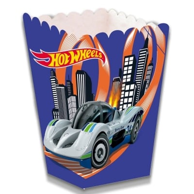 Кутийка за пуканки Hot Wheels, състезателни коли, 1 брой