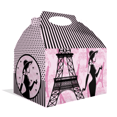 Кутия за подаръчета Париж Party in Paris, 20 х 16 х 11 см