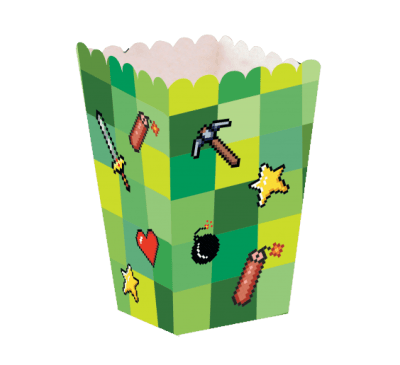 Кутийка за пуканки ТНТ Майнкрафт TNT Minecraft, 1 брой