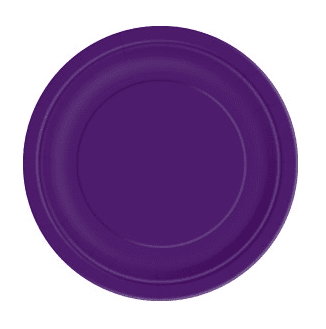 Големи тъмновиолетово-лилави чинийки картон, 10 броя
