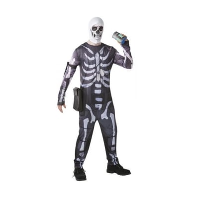 Мъжки карнавален костюм Fortnite Skull Trooper, размер M 