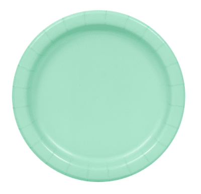 Парти чинийки мента ментово зелено картон 17.1 см, 20 броя