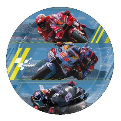 Парти чинийки мотори Moto GP, 18 см, 8 броя