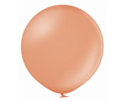 Малки балони розово злато металик 13 см Belbal, пакет 100 броя