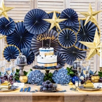 Navy and Gold