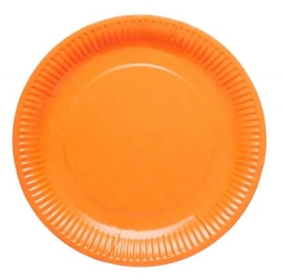 Големи оранжеви чинийки 23 см, 8 броя
