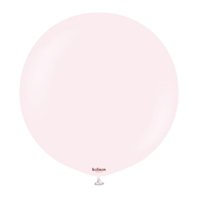 Кръгъл балон бледорозов макарон Pale pink 48 см, Kalisan, 1 брой