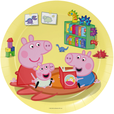 Парти чинийки Пепа Пиг Peppa Pig 23 см, 8 броя