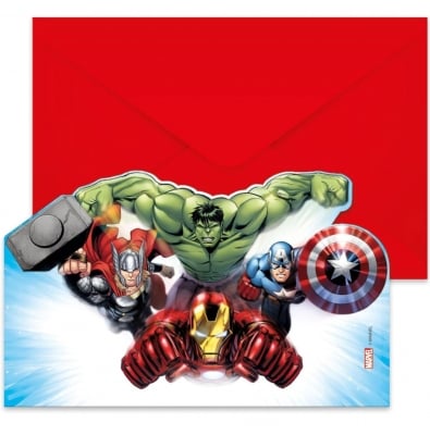 Покана с плик Отмъстителите Avengers, 1 брой