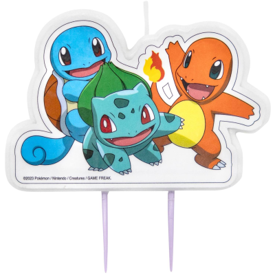 Покемон Pokemon, свещ за рожден ден, 5.5 х 8.3 см