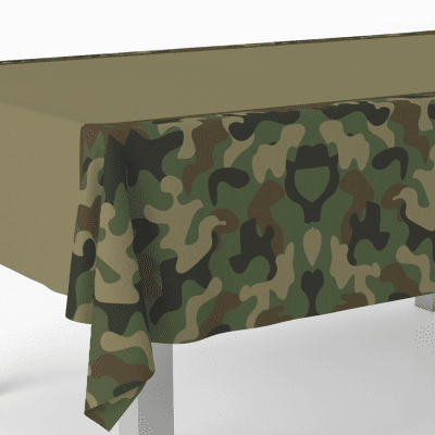 Парти покривка камуфлаж, 120 х 180 см