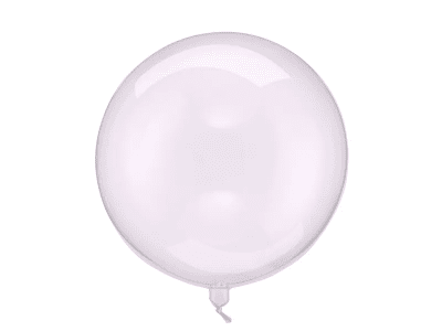 Балон bubble сфера прозрачен с цвят лилав, 40 см