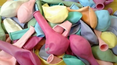 Латексови балони макарон принт спящ еднорог, Unicorn, цвят по избор - 28 см