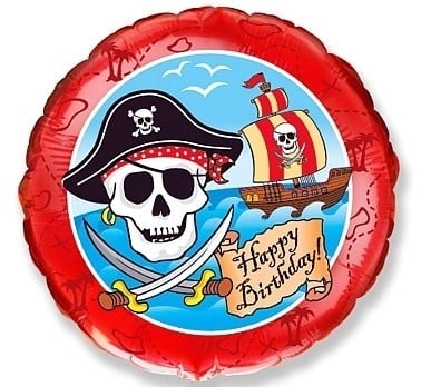 Балон Пират Happy Birthday