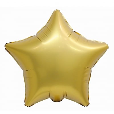 Фолиев балон звезда, антично злато, мат, 44 см