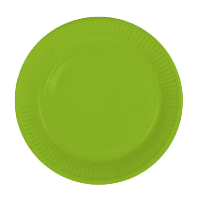 Картонени зелени чинии светлозелени FSC 23 см, 8 броя