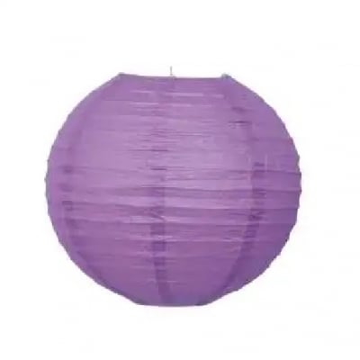 Лилав хартиен декоративен фенер, топка, лавандула, 20 см
