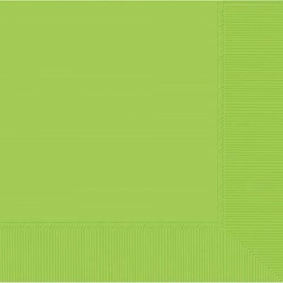 Малки светлозелени салфетки Lime green 25 см, 50 броя