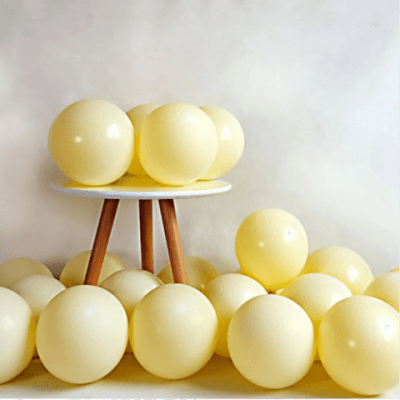 Балон макарон Жълт 30 см, 1 брой