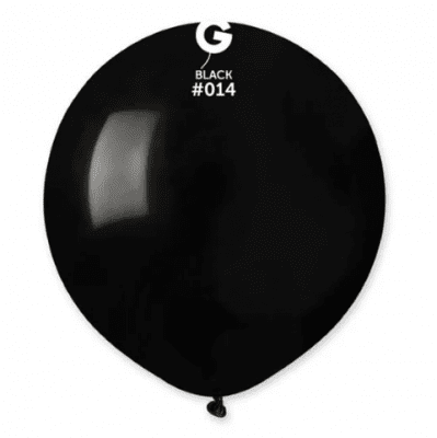 Кръгъл балон черен латекс G150/14 48 см