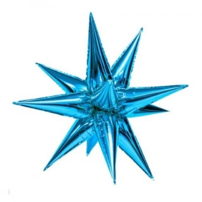 Мулти Балон Синя Звезда 4D 12 лъча  х 50 см