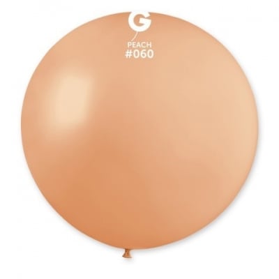 Кръгъл латексов балон праскова/сьомга 80 см G220/60