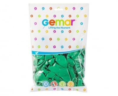 Зелен латексов балон Тъмнозелен 26 см G90/13, пакет 100 броя