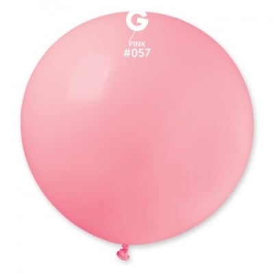 Голям розов кръгъл балон Светлорозов 80 см G220/57