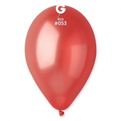 Балон червен металик 26 см GM90/53