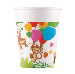 Парти чаши Сафари Джунгла Животни Jungle Balloons, 8 броя