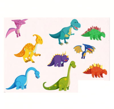 Големи стикери Динозавър Динозаври, 9 броя