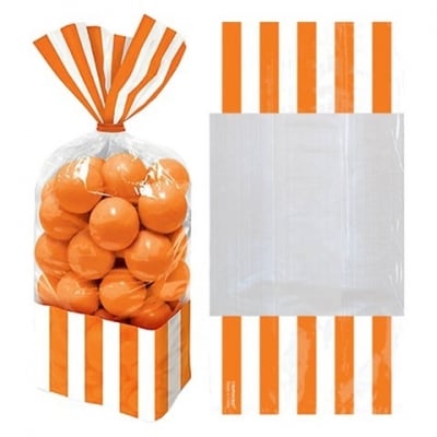 Оранжеви пликчета за лакомства, 10 броя