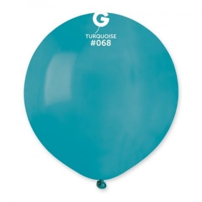 Кръгъл латексов балон тюркоаз - 48 см G150/68