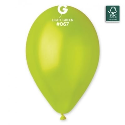 Балон светлозелен металик - 26 см GM90/67