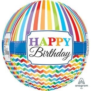 Балон сфера за рожден ден разноцветен