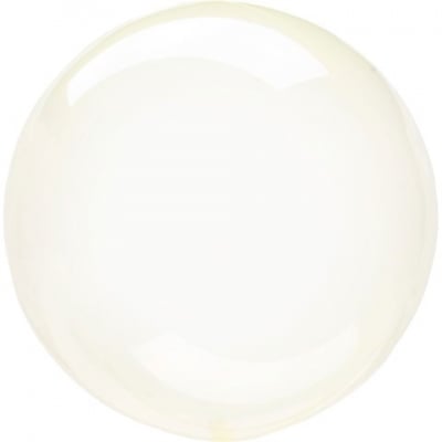 Балон кристал сфера прозрачен с цвят/жълт PVC 45-56 см