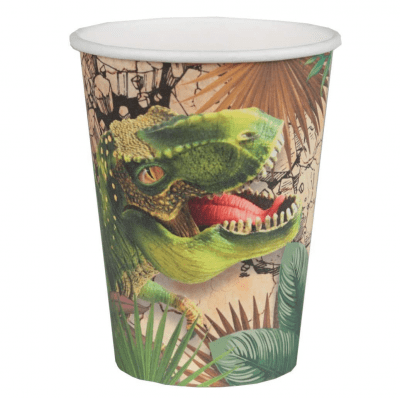 Картонени чаши Динозаври Тиранозавър, 10 броя