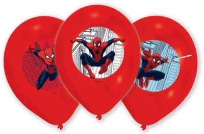 Латексови балон Спайдърмен Spider-Man 27.5 см,  6 броя