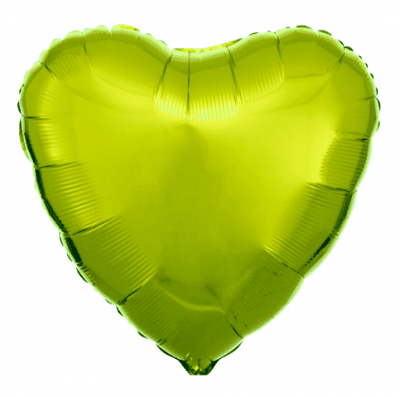Балон сърце зелен Lime green, 43 см