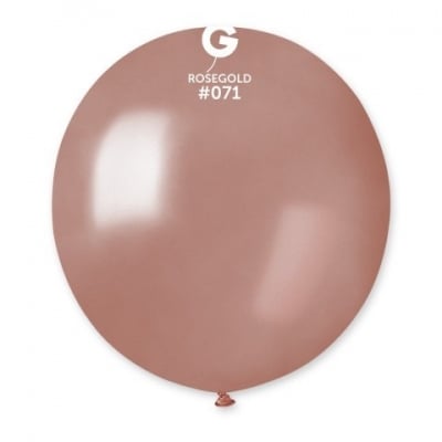 Кръгъл балон розово злато металик 48 см GM150/71