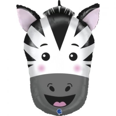 Балон глава зебра, 57 х 70 см