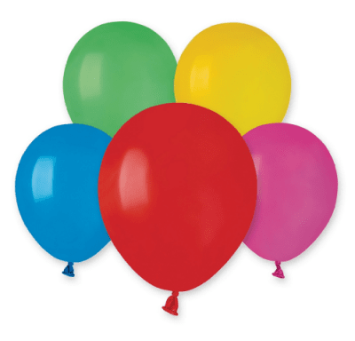 Балони микс разноцветни 13 см A50/80, пакет 100 броя