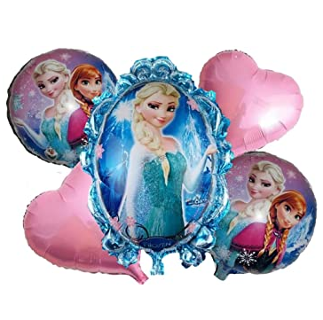 Комплект балони Замръзналото Кралство, огледало, Frozen, 5 броя