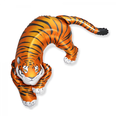 Фолиев балон див тигър, 60 х 120 см