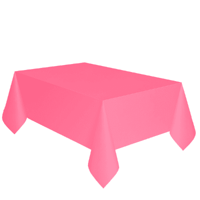 Хартиена розова парти покривка, 137 х 274 см
