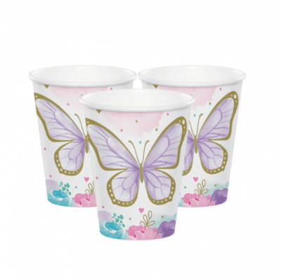 Пaрти чаши пеперуди Butterfly Shimmer, 8 броя