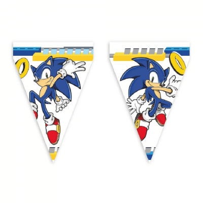 Гирлянд флагчета Соник Таралежа Sonic the Hedgehog