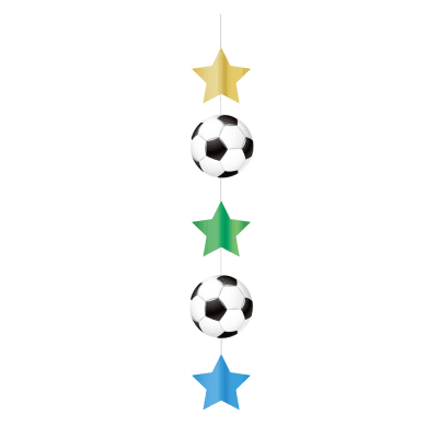 Висяща декорация Футбол, топки и звезди, 150 см